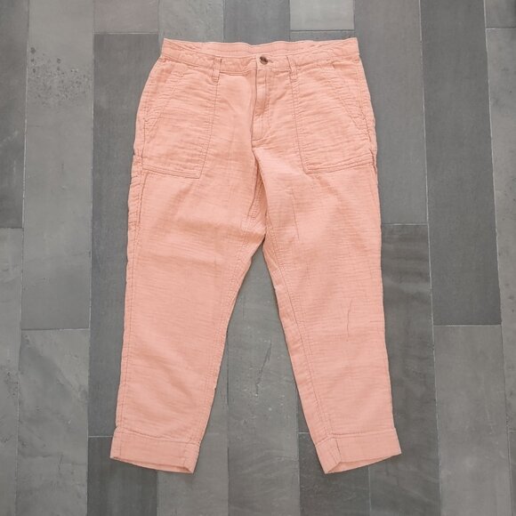 Old Navy High-Waisted Slouchy Cropped Tapered Workwear Pants - 10 - Picture 4 of 10